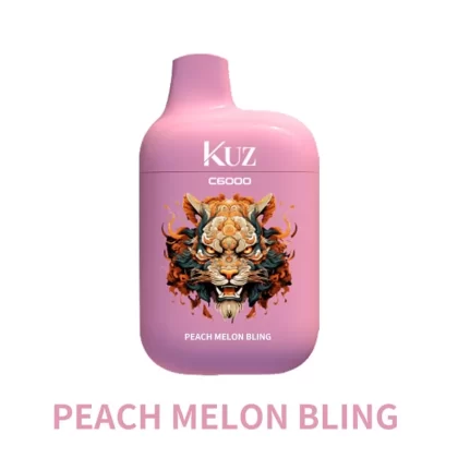 KUZ C6000 PUFFS – PEACH MELON BLING - Ozvapeone
