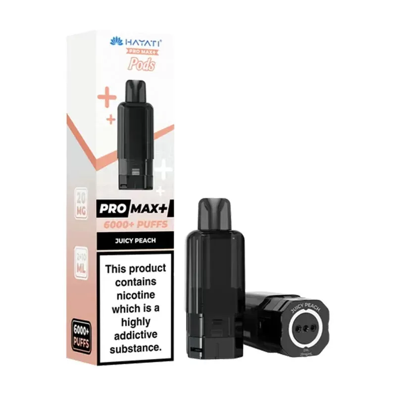 Hayati Pro Max Plus 6K Replacement Pods - Juicy Peach