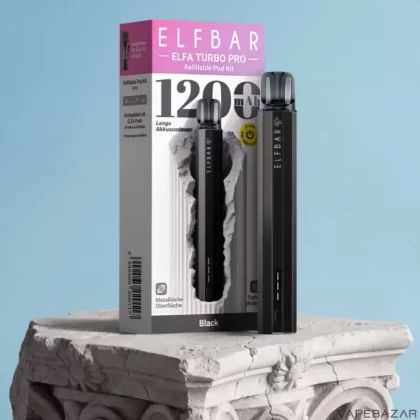 Elf Bar Elfa Turbo Pro Pod Kit – Black