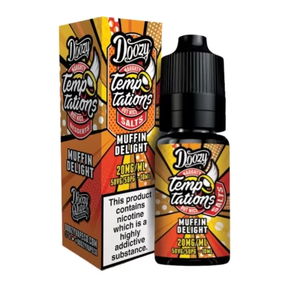 Muffin Delight Nic Salt E-Liquid Temptations Series by Doozy Vape Co (10ml) - 20mg