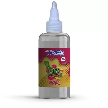 KINGSTON GET FRUITY RASPBERRY PINEAPPLE 500ML SHORTFILL E-LIQUID