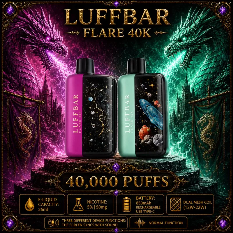 LUFFBAR Flare 40K - Fruity Cool Dragonfruit - Vapeciga