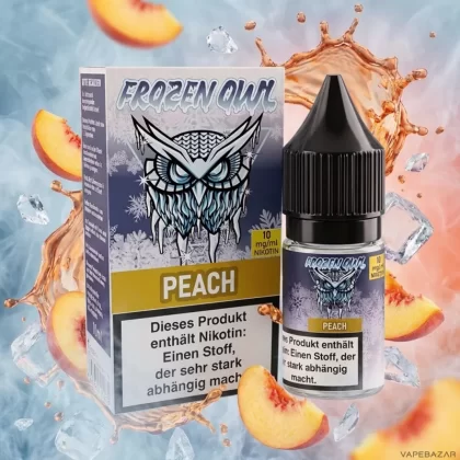 Frozen OWL Nikotinsalz Liquid – Peach - Vapebazar