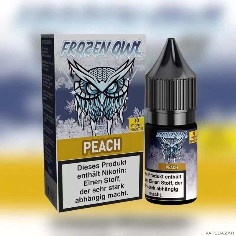 Frozen OWL Nikotinsalz Liquid – Peach - Vapebazar - Image 2
