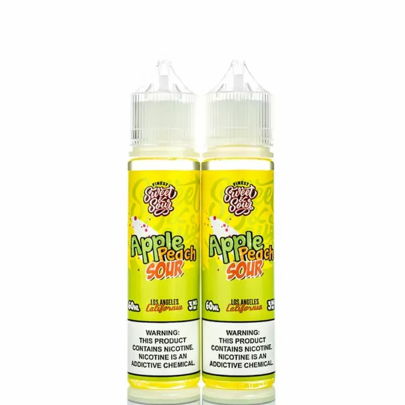 The Finest E-Liquid Sweet & Sour Apple Peach Sour 120ml - Image 2