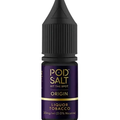 Pod Salt Origin Liquor Tobacco Nic Salt Vape Juice - Strength 10mg