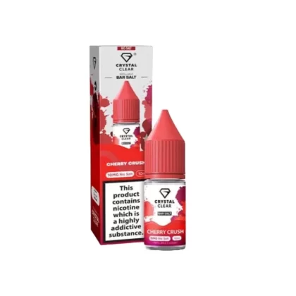 Crystal Clear Bar Salt Cherry Crush E Liquid 10ml - Nicotine Strength#20mg>10mg