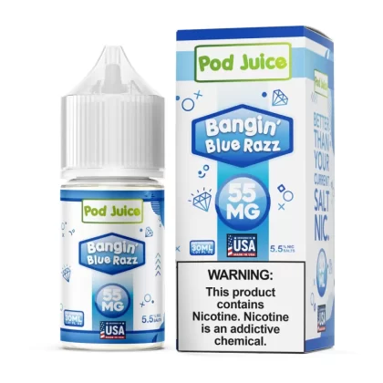 Pod Juice - Bangin’ Blue Razz - 30ML E-Liquid - 55MG
