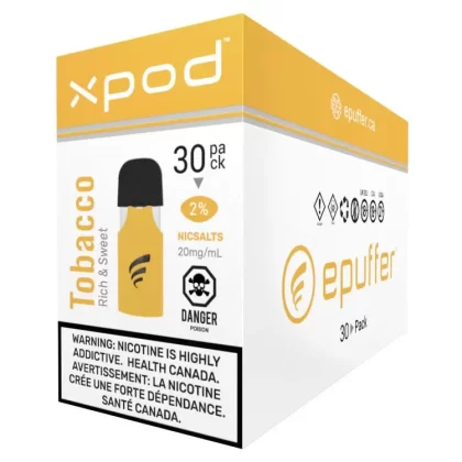 XPOD – Rich and Sweet Tobacco Vape PODS 30-PACK