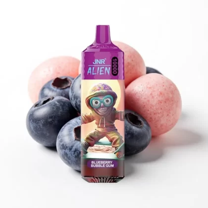 JNR Alien 10000 Puffs Chicle de Arándano 850mAh 20ml Tipo-C LED RGB