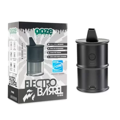 Ooze Electro Barrel E-Rig – C-Core 2000 mAh - Color#Black