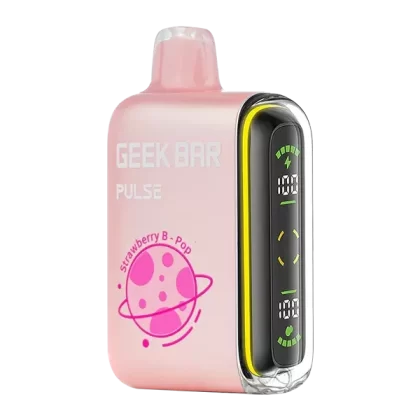 Strawberry B-Pop Geek Bar Pulse ZERO Nicotine - VAP; Vape Product; 5 Pack, Single