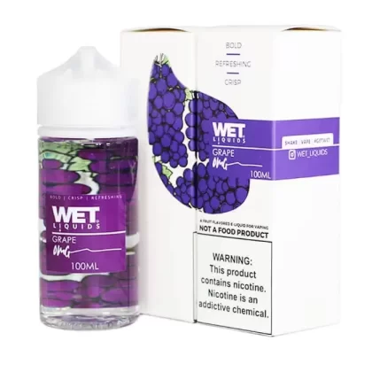 WET LIQUIDS Grape E-liquid – 100ml - Vapebazaar Pk