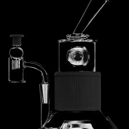 Softglass Tandem Rig Kit - Onyx, Pistachio; Ball Perc – 10mm, Ball Perc – 14.5mm