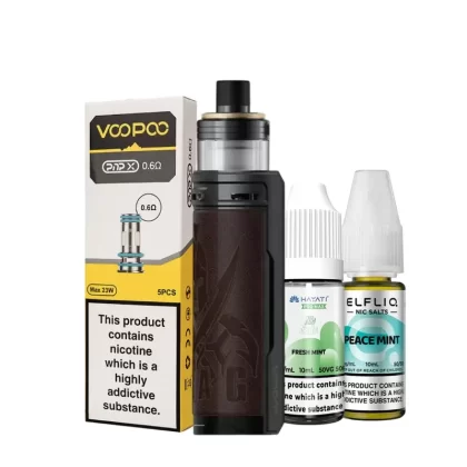 VooPoo Drag X PnP-X Pod Kit Bundle - Choose#Knight Red>Knight Chestnut>Knight Gray>Shield Gold>Eagle BlackYes>No