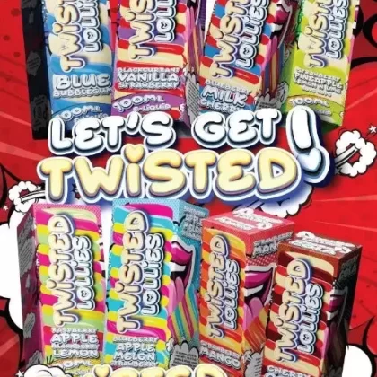 Twisted Lollies E Liquid Vape Juice 100-0mg 60/40 VG/PG