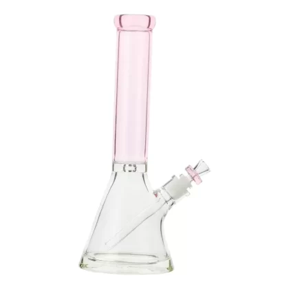 Pink Colored Neck Beaker Bong – 14in