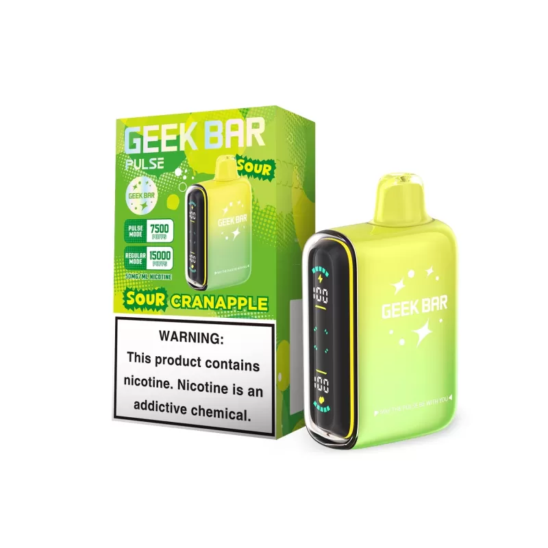 Geek Bar Pulse 15K Sour Edition Disposable Device – 15000 Puffs - Sour Cranapple - Image 3