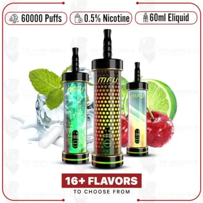 MFU SHISHA X2 Hookah 60,000 Puff Disposable - Thevapersworld