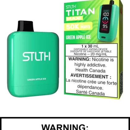 Green Apple Ice STLTH Titan Max Disposable Vape