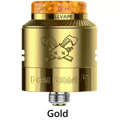 HellVape Dead Rabbit 4 RDA - COLORS#Blue (Out of stock)>Gold (Out of stock)>Gunmetal (Out of stock)>Matte Black (Out of stock)>Matte Full Black (Out of stock)>Rainbow (Out of stock)>Stainles