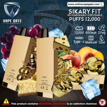 Sikary Fit Rechargeable Disposable Vape (12,000 Puffs) - Mix Berry / 20 mg