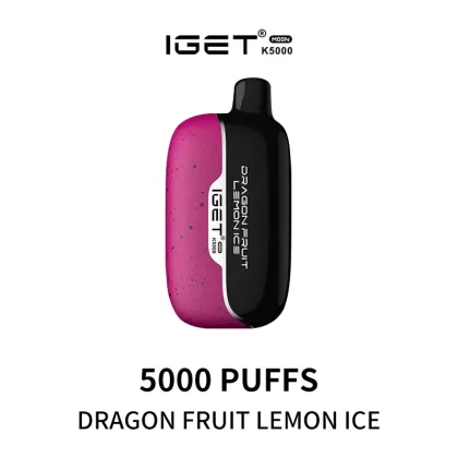 IGET Moon K5000 Puffs – Dragon Fruit Lemon Ice - Ozvapeone (95B75A)