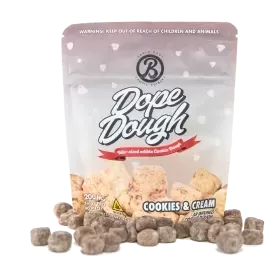 D9 Dope Dough Bites – 5mg – Cookies & Cream – Baked Bags - Vape Store