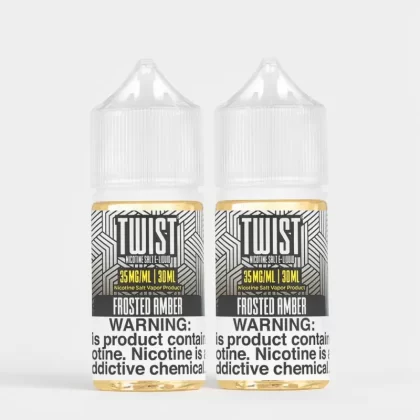 Twist Salt Frosted Amber 60mL Nicotine Salt Sugar Cookie - Vape Product, Vape Product