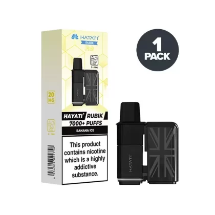 Banana Ice Hayati Rubik 7000 Prefilled Pods