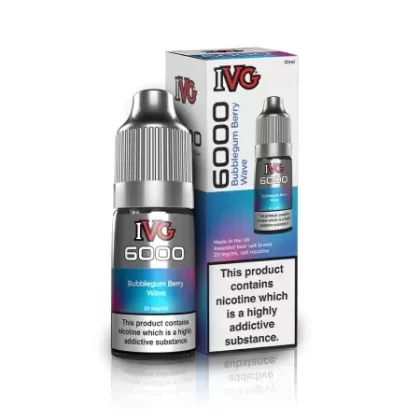 IVG 6000 10ml Bar Salts – Bubblegum Berry Wave