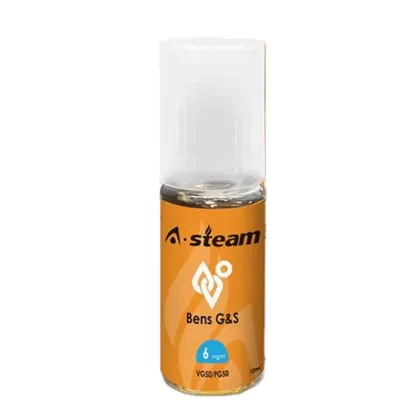 A Steam 10ml Bens G&S 50/50 Vape Juice - 10 Pack - Strength 12mg