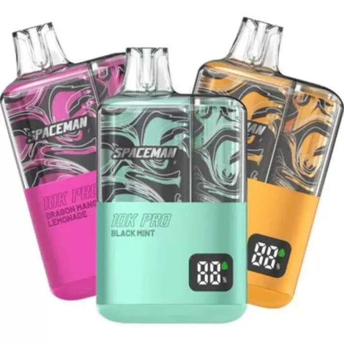 Bundle: Spaceman 10K Pro Vape - Single Pack; Alphonso Mango; Vape Product