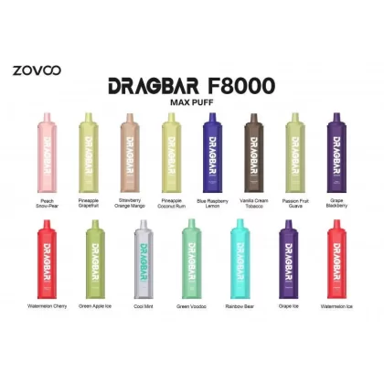 ZoVoo DragBar F8000 - Strawberry Orange Mango - Skullvaping