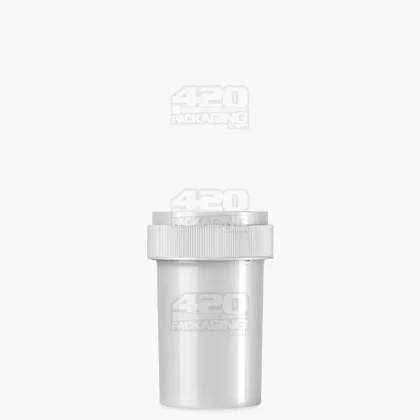 Child Resistant | Opaque Silver Blank Reversible Cap Vials | 20dr – 3.5g – 240 Count