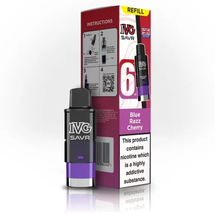 IVG SAVR Blue Razz Cherry Refill - Ecigpremium