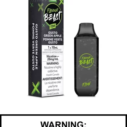 Gusto Green Apple by Flavour Beast Flow Disposable Vapes