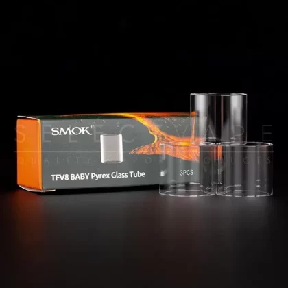 SMOK TFV8/TFV12 Baby Pyrex Glass Tube – 3 Pack