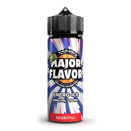 Major Flavor Energ-Ice Vape Juice 100ml - Add Nic Shot#0 Nic Shots>1 x 18mg Nic Shot>2 x 18mg Nic Shots