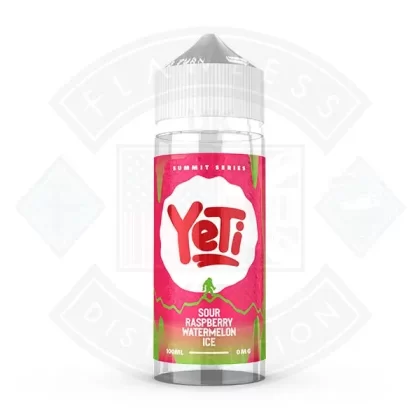 Yeti Summit Series – Sour Raspberry Watermelon Ice 0mg 100ml Shortfill - Eliquidsupply
