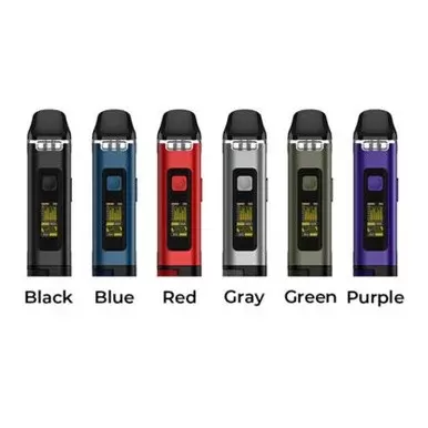 Uwell Crown D Pod Kit - Color#Black>Blue>Green>Grey>Purple>Red