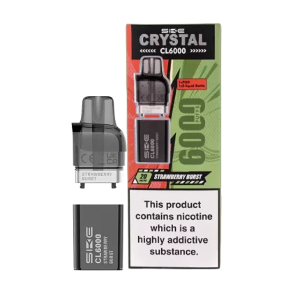 Strawberry Burst SKE Crystal CL6000 Pods - Ecigwizard