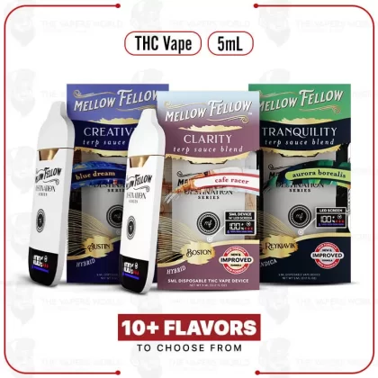 Mellow Fellow Terp Sauce Blend Disposable 5ML - Reykjavik Aurora Borealis, Los Angles Sunset Octane