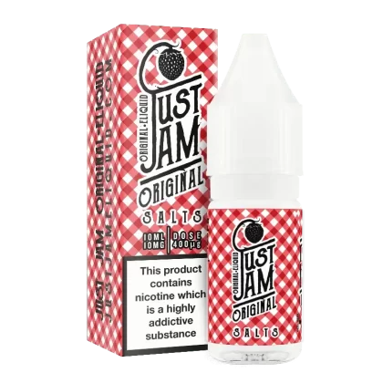 Just Jam Nic Salt E-liquids - Nic Salt Strength#10mg>20mg~Choose Flavour#Raspberry>Strawberry Doughnut>Raspberry Doughnut>Scone>Original>Toast (B17FC1)