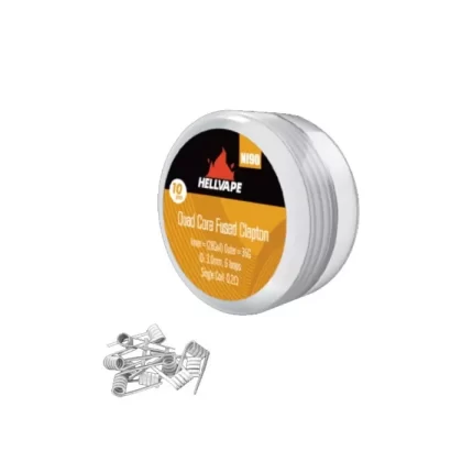 Hellvape Ni90 Quad Core Fused Clapton Prebuilt Coil 28Ga*4+36Ga