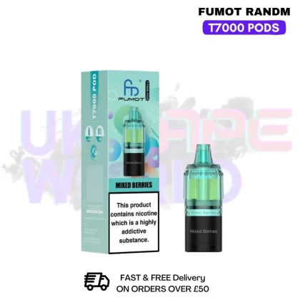 Mixed Berries Fumot T7000 RandM 7K Replacement Pods