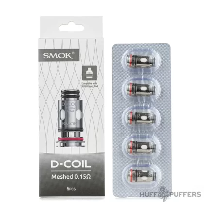 Smok D Coils - Resistance#0.15 ohm Meshed (55–65W)>0.23 ohm Meshed (45–55W)>0.4 ohm Meshed (25–35W)