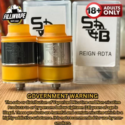 SOB Reign RDTA 1:1 atomizer 24mm - Ultem SS