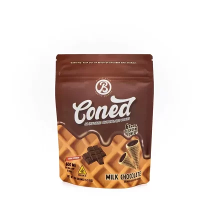 Baked Bags Delta 8 THC Chocolate Cones – 600mg - type#Strawberry Shortcake>Cookies and Cream>Mint Chip