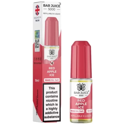 Red Apple Ice Nic Salt E-Liquid by Bar Juice 5000 (10ml) - 20mg